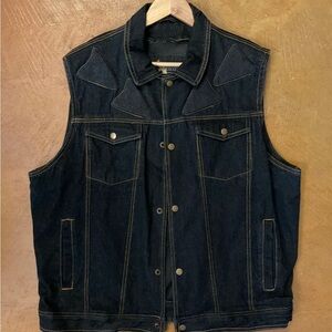 Element Dark Blue Denim Vest